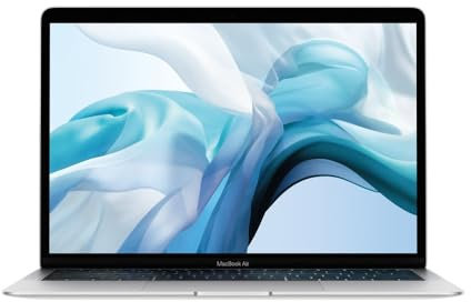 2019 Apple MacBook Air Retina with Intel 1.6 GHz Core i5 (13-inch, 8GB RAM, 256GB SSD Storage, Azerty France/Belgium) - Silver (Reconditionné)