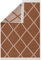 Pasha Home Läufer 160x230 cm Brüksel/Boho Teppich aus Baumwolle für Wohnzimmer, Schlafzimmer, Küche, Bad, Kinderzimmer/Wendbar/Braun-Beige