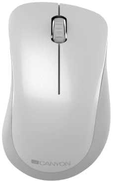 CANYON MW-11 Wireless Optical Mouse with Pixart Sensor Wireless 3 Buttons Pearl White