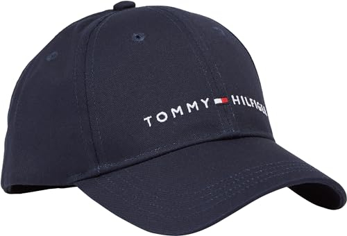 Tommy Hilfiger Kinder Unisex Cap Th Essential Cap Basecap, Mehrfarbig (Space Blue), L-XL