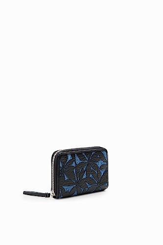 Desigual Mone_Onyx Marisa, Portefeuille à Deux Volets aux Femmes, Blue, 1