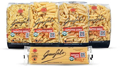 Italian Gourmet Testpaket Pasta Mista Nudeln 5 Sorten 5 x 500g | Elicoidali, penne ziti rigati, fusilli, spaghetti e farfalle; Auswahl für, Gesamtnettogewicht 2,5 kg + Kostenlos Polpa 400g