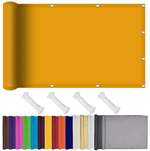 Voile d'ombrage Rectangulaire 1.8 x 3.2 m Voile d'ombrage sur Mesure Toile Ombrage Résistant pour Balcon et Terrasse de Jardin Cour, Or