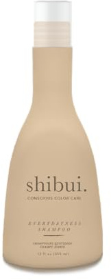 SHIBUI Everydayness Shampoo, Gentle Daily Cleanser with Rose Water & Saké, For Fine to Medium Hair, Color-Safe & Silicone-Free, 12 Fl Oz