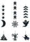 Halloween Deko zum Aufhängen Dekorationen Zuhause Garten Deko Ornament für Halloween Party Figur Ornamente für Hause Dekoration Fenster Deko für Party Heimdekoration (Black, One Size)