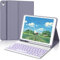 Tastiera iPad 9 Generazione, Cover iPad 9 Generazione con Tastiera, Custodia Tastiera Italiano Bluetooth staccabile Retroilluminata per iPad 8, ipad 7, iPad Air 3, iPad Pro 10.5, Viola lavanda