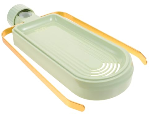 BESTonZON Drain Shelf Organizer Cleaning Vessel Sinks Sink Sponge Holder Sponge Sink Holder Kitchen Faucet Kitchen Sponge Holder Soap Box Abs
