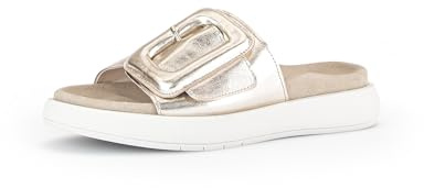 Gabor Damen Pantoletten, Frauen Slipper,Best Fitting,Gartenschuhe,Sommerschuhe,sommerclogs,Sandalen,Freizeitschuhe,Slides,Puder,40 EU / 6.5 UK