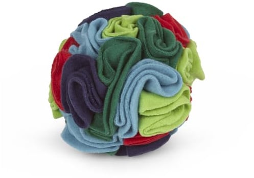 Petface Fabric Snuffle Ball, Pet Treat Interactive Puzzle Toy for Dogs and Cats (Pack of 1)