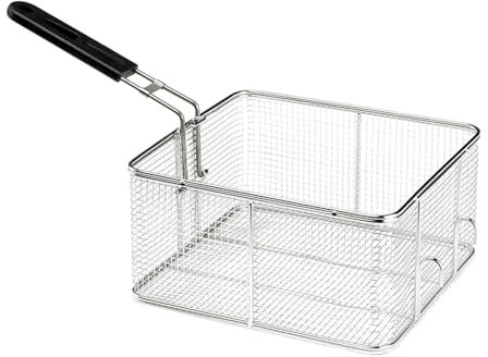 Sharplace Frittierkorb, Frittierkorb, Netzkorb, Robustes Sieb, Fritteusenkorb, Lebensmittelpräsentationskörbe für Grillpartys im Restaurant, Stil E