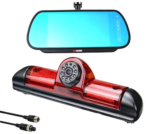 Luz de Freno para cámara de Coche, para Citroen Jumper/Fiat Ducato X250/Peugeot Boxer + 7,0 Pulgadas, Pantalla TFT para camión, Pantalla LCD E-Mark