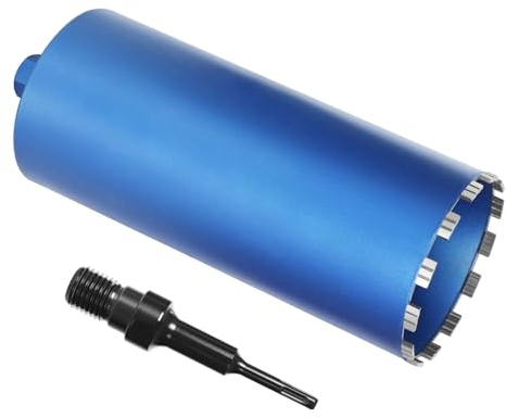 Punta diamantata per trapano a nucleo, Turbo con SDS-Plus – 1 1/4, Ø 132 mm, lunghezza totale 460 mm, in lega di metallo, fresa secca, per calcestruzzo