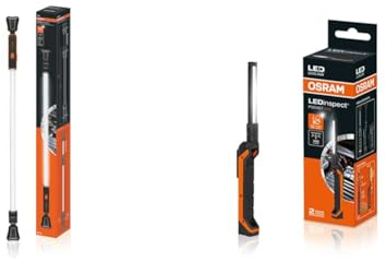 Osram LEDIL415 LEDinspect Rechargeable UNDERBONNET Light,6500K & LEDIL408 LEDinspect POCKET200, schlanke Inspektionsleuchte, 6500K, wiederaufladbare LED Arbeitsleuchte, magnetisch, biegsam