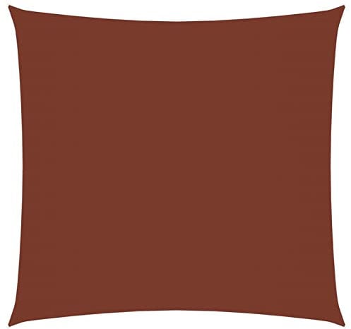 Rantry Sonnensegel, quadratisch, Oxford-Gewebe, Terrakotta, 4 x 4 m, Sonnensegel, wasserdicht, winddicht, UV-Schutz, für Terrasse, Garten, Outdoor, Terrasse