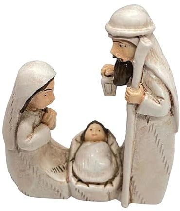 Escultura de belén, estatua de resina de Navidad, juego de establo de belén de Navidad, estatua de resina de natividad, figura de nacimiento de Jesús, escultura católica, figuras decorativas