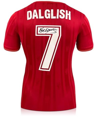 Exclusive Memorabilia Von Kenny Dalglish signiertes Liverpool-Trikot: Nummer 7