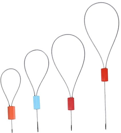 BELLIFFY 50 Stück 30cm Stahl Drahtsiegel Mit Zugmechanismus Professionelles Logistik Und Containersiegel Rostbeständiger 3a-stahl Zufällige Farbe Einfache Handhabung Für Express Und Hafen