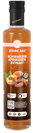 Zühre Ana Schwarzer Aprikosenextrakt – Natürlicher Aprikosenextrakt, fruchtiger Geschmack, ohne Zusatzstoffe, für Joghurt, Desserts und Getränke, 340 g