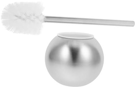 Alipis Toilet Brush Grey Commercial Bathroom Cleaning Brush Toilet Bowl and Holder