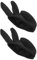 minkissy 2 Stück Drei-Finger-Set Hitzebeständiger Handschuh wärmeisolierende Handschuhe Curling-Handschuh Haarstyling-Wärme-resistente Handschuhe Haarglätter Baumwolle Black