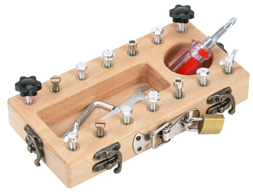 Zocipro Jouets Montessori pour 3 4 5 6 Ans, Planche à Vis en Bois pour Enfants, Jouets de Motricité Fine, Jouets Éducatifs pour Les Voyages Destinés aux Enfants d'âge Préscolaire