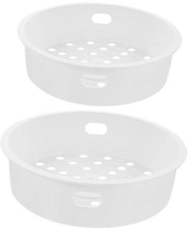 SMASOLO 2Piezas Cesta de Vapor Eléctrica Rejilla para Cocción al Vapor Compatible con Ollas para Verduras y Dumplings de Limpiar
