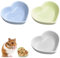 Set of 3 Ceramic Heart-shaped Pet Bowl, Hamster Food Bowls, Hamster Bowl, Ceramic Heart Shape Easy to Clean for Small Pets for Guinea Pig, Gerbil, Hedgehog, Chinchilla, Parrot (3 Color)