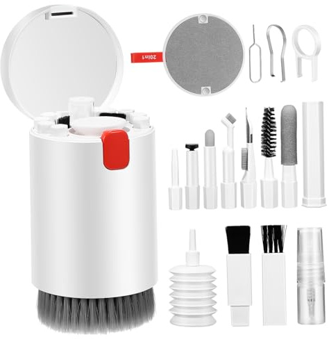 UTHCLO Multi-functional Electronic Cleaner Kit for Computer and Camera with Reliable and Safe Abs Material, Keyboard and Screen Cleaning Set for Electronics Maintenance