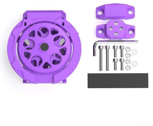Portabottiglie per veicoli elettrici e moto, in ABS, per manubrio e portabicchieri, accessorio per una conservazione sicura e facile delle bevande (viola)
