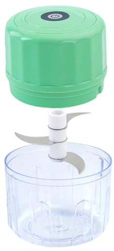Hachoir À Ail Mini,Broyeur Portable Sans Fil - Petit Robot Culinaire Rechargeable par USB - pour Ail, Gingembre, Piment, Oignon, Noix, Légumes, Fruits, Viande, ainsi que Cuisine et
