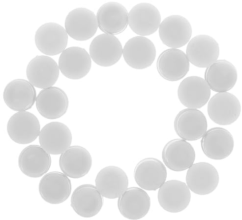 Veemoon 30Pcs White Windmill Shaft Bearings for DIY Crafting, Precision Fan Shaft Bearings Compatible with Wind Turbines, Electric Motors, and Jewelry Accessories
