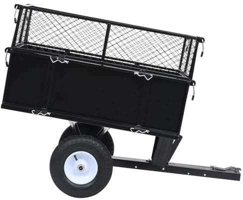 Generico Rimorchio Ribaltabile per Tosaerba Carico 150 kg,Casa e Giardino,Prato e Giardino,Giardinaggio,Accessori per Il giardinaggio-92449