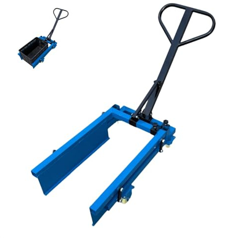 Gemüsekorbwagen, Palettenhubwagen Zum Transportieren Von Kisten, Geeignet for Lagerhaltung, Fertigung und Einzelhandel, Blau Pulverbeschichtet