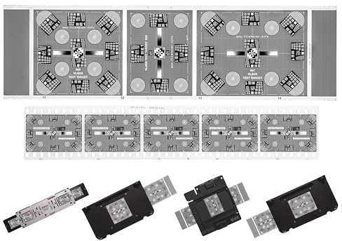 35mm und 645+6x6+6x7 Vlads Focus Checker Hochauflösende Kalibrierungszieldiagramme für Kamera-Scanning. Nutzen Sie Ihre Objektivschärfe und Auflösung voll aus. Zwei Diagramme Combo (35+645+66+67)