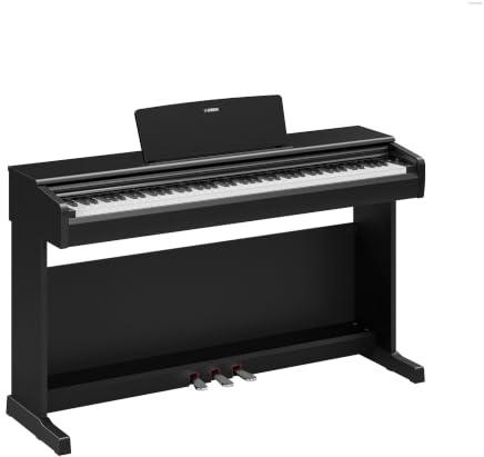 YAMAHA ARIUS YDP-146 Digital Piano – 88 Weighted Keys GHS Keyboard, CFX Concert Grand Voice, 8W Stereo Speakers, Bluetooth, 3 Pedals, Ideal for Home and Beginners – Black