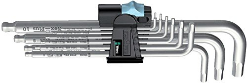 Wera Stainless Hex-Plus 9 Piece Key Set Ball End (1.5-10mm)