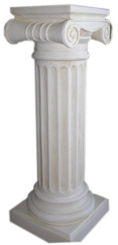 Antikes Wohndesign Blumensäule Blumenständer Barock Säule Standsäule Creme