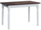 k koma Esstisch Küchentisch 100x60cm Tisch MASSIV Kiefer Holz weiß Honig Landhausstil - NEU (NUSS)