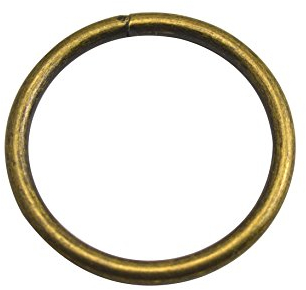 Wuuycoky O-Ringe aus Bronze, 3,8 cm Innendurchmesser, nicht geschweißt, Riemenversteller, Gurtband, Schnalle, 10 Stück