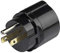 Electraline 70031 Adattatore da Viaggio, Nero, USA