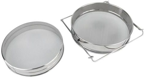 Filtrazione a doppio strato per api e miele, filtro per miele, in acciaio inox, filtro per miele, filtro per miele, doppio setaccio