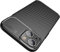 AVANA Hülle für iPhone 13 Schutzhülle Flexibles Slim Case Schwarz Bumper Silikon TPU Kratzfest Kohlefaser Cover Carbon Optik