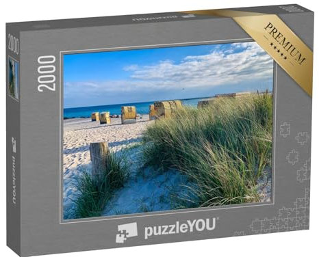 puzzleYOU: Puzzle 2000 Teile „Strandkörbe auf der Insel Fehmarn an der Ostsee“ – aus der Puzzle-Kollektion Fehmarn