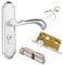 Qrity 1 PCS Lever Latch Handles, Internal Latch Handle, Zinc Alloy Door Lock with Keys, Anti-Theft Bathroom Modern Door Handle
