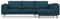 comfortly Nockeby 2-Sitzer-Sofa mit rechter Chaiselongue-Schonbezug, handgefertigt, kompatibel mit Nickelby-Sofa mit Chaiselongue, rechte Seite, nur Bezüge (strapazierfähig, Blau)