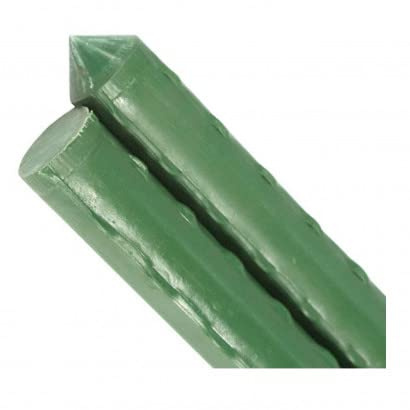 Tutor acero plastificado con punta 20mm x 1.8m. 25uds. Color verde, entutorado y guiado de plantas firme y duradero