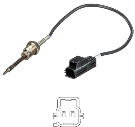 DELPHI TS30151 Abgastemperatursensor 2-Polig Kompatibel mit VOLVO XC60 156 30713739 31293031 31370469