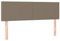 vidaXL Kopfteil 2 STK., Bettkopfteil mit Holzbeinen, Höhenverstellbar Polsterkopfteil für Bett, Betthaupt Bettzubehör Schlafzimmer, Taupe 72x5x78/88 cm Stoff
