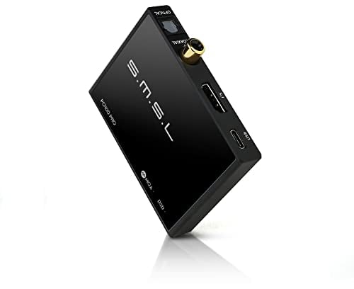 SMSL PO100 Pro MQA DDC, USB to IIS Converter Support DSD512, XMOS XU316 USB Digital Interface Support PCM32Bit/768kHz, Type-C USB to I2S/Optical/Coaxial Digital-Digital Converter Support PS5/Switch