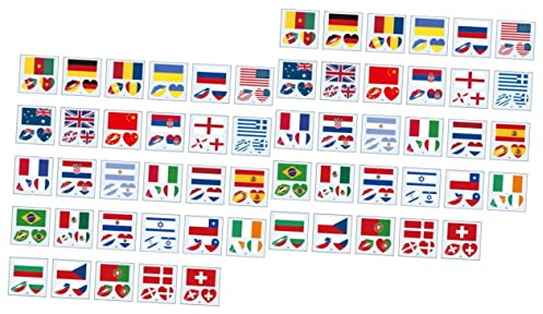 jojofuny 232 Stk Flaggenaufkleber Gesicht Partyzubehör Für Den 4. Juli Weltflagge Körper-make-up-aufkleber Rückentätowierung 4. Juli Masse Usa Kind Aufkleber Übertragen Notizbuch Dauerhaft